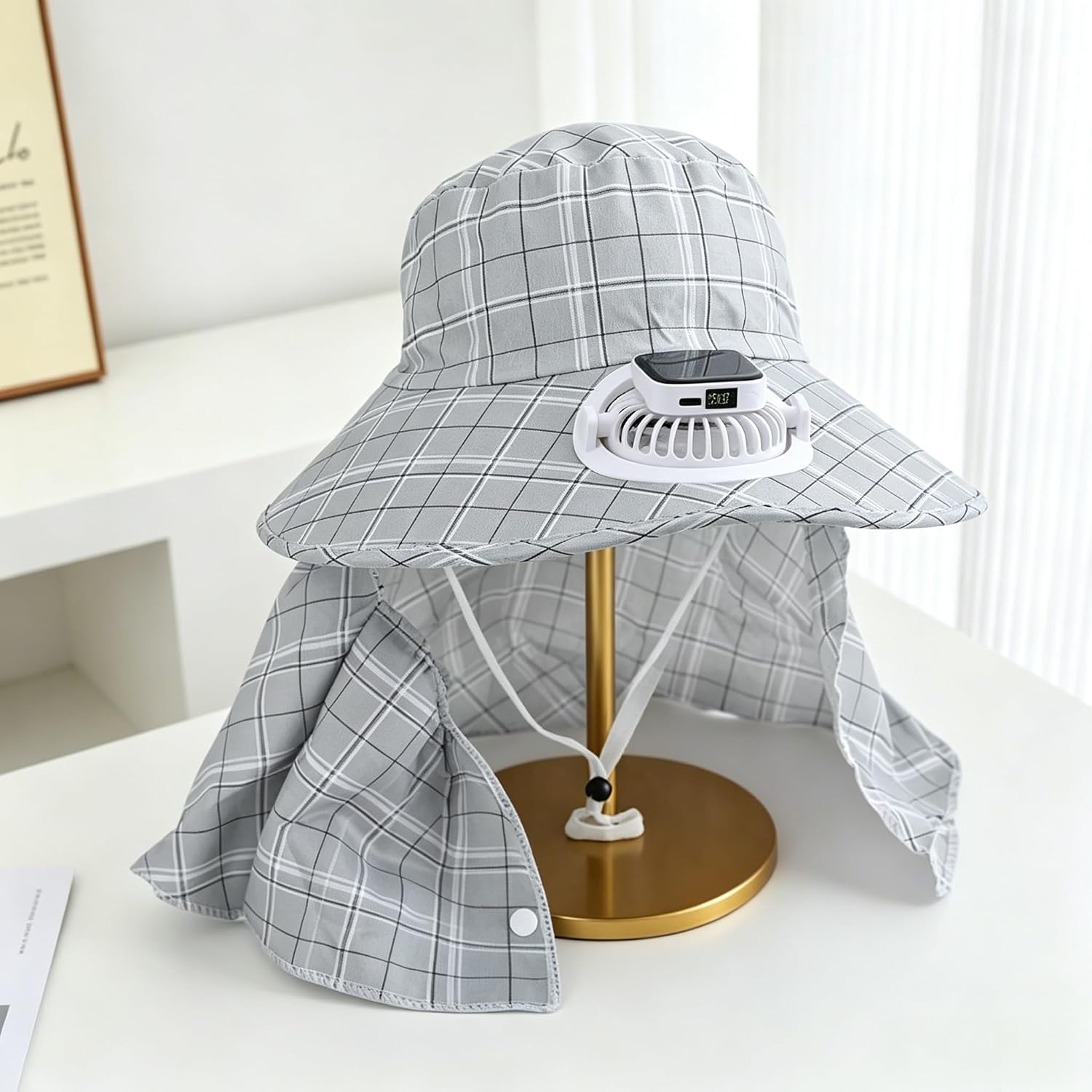 1PC Topi Kipas Pelindung Leher - Fishing Hat ulasan dan harga